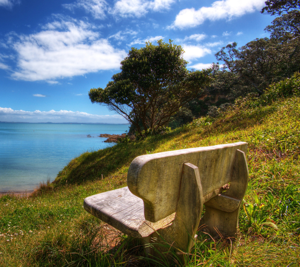Lonely Bench wallpaper 960x854