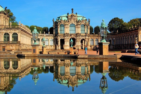 Fondo de pantalla Dresden Zwinger Palace 480x320