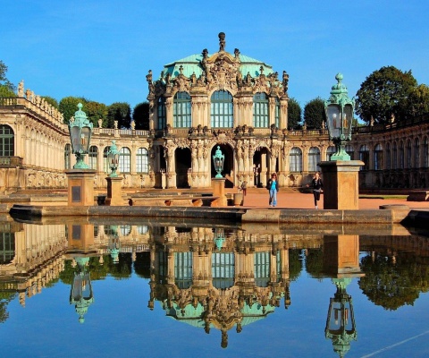 Fondo de pantalla Dresden Zwinger Palace 480x400