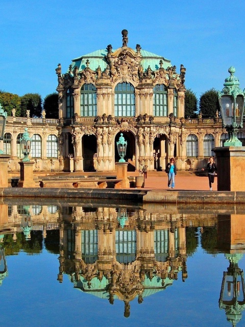 Fondo de pantalla Dresden Zwinger Palace 480x640