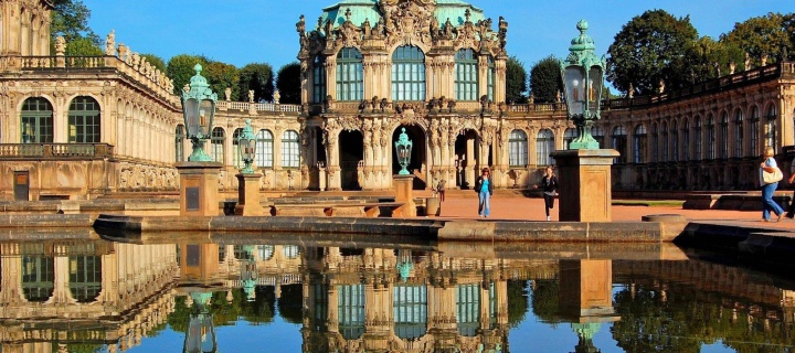 Fondo de pantalla Dresden Zwinger Palace 720x320