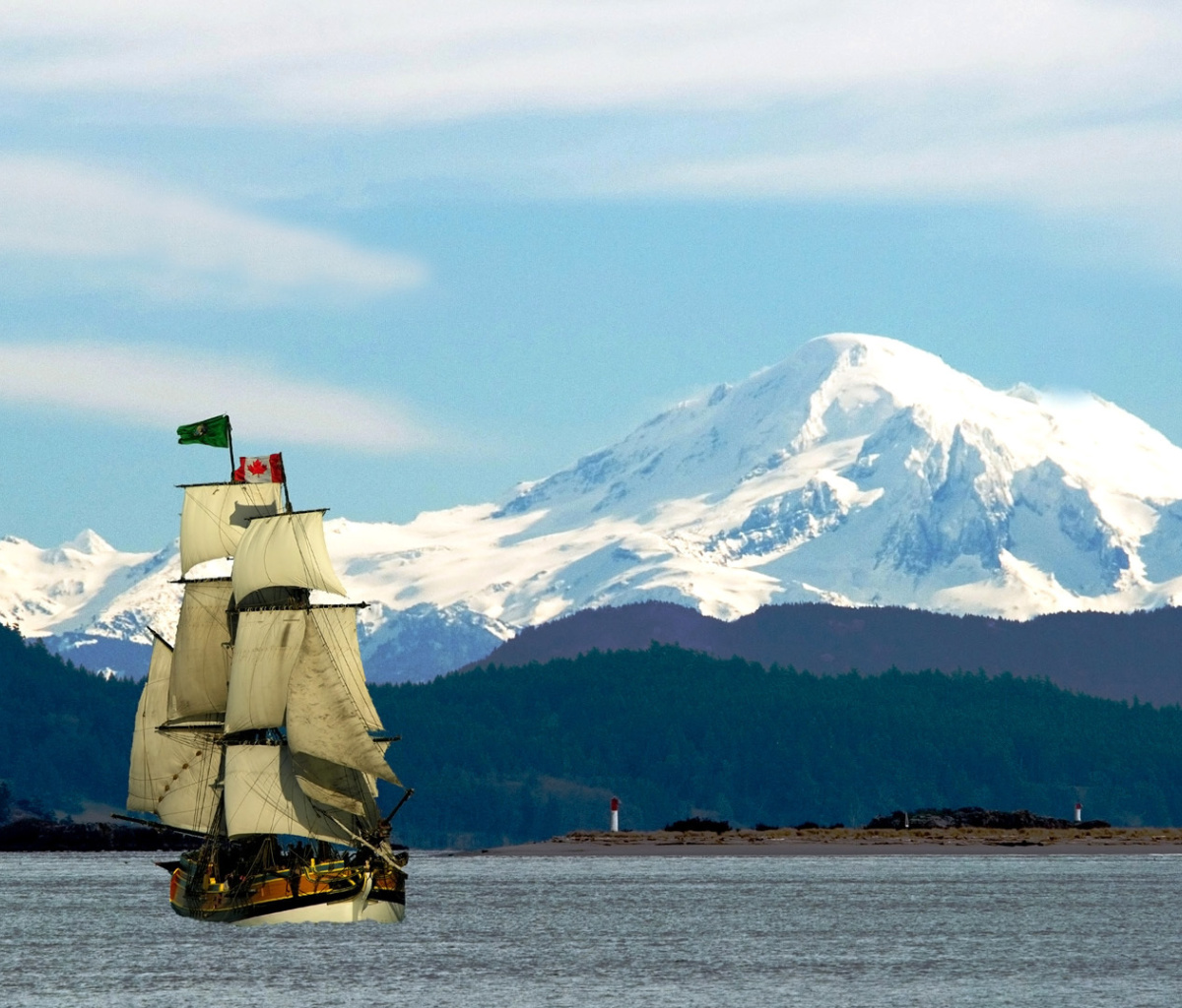 Fondo de pantalla Ship In Canada 1200x1024