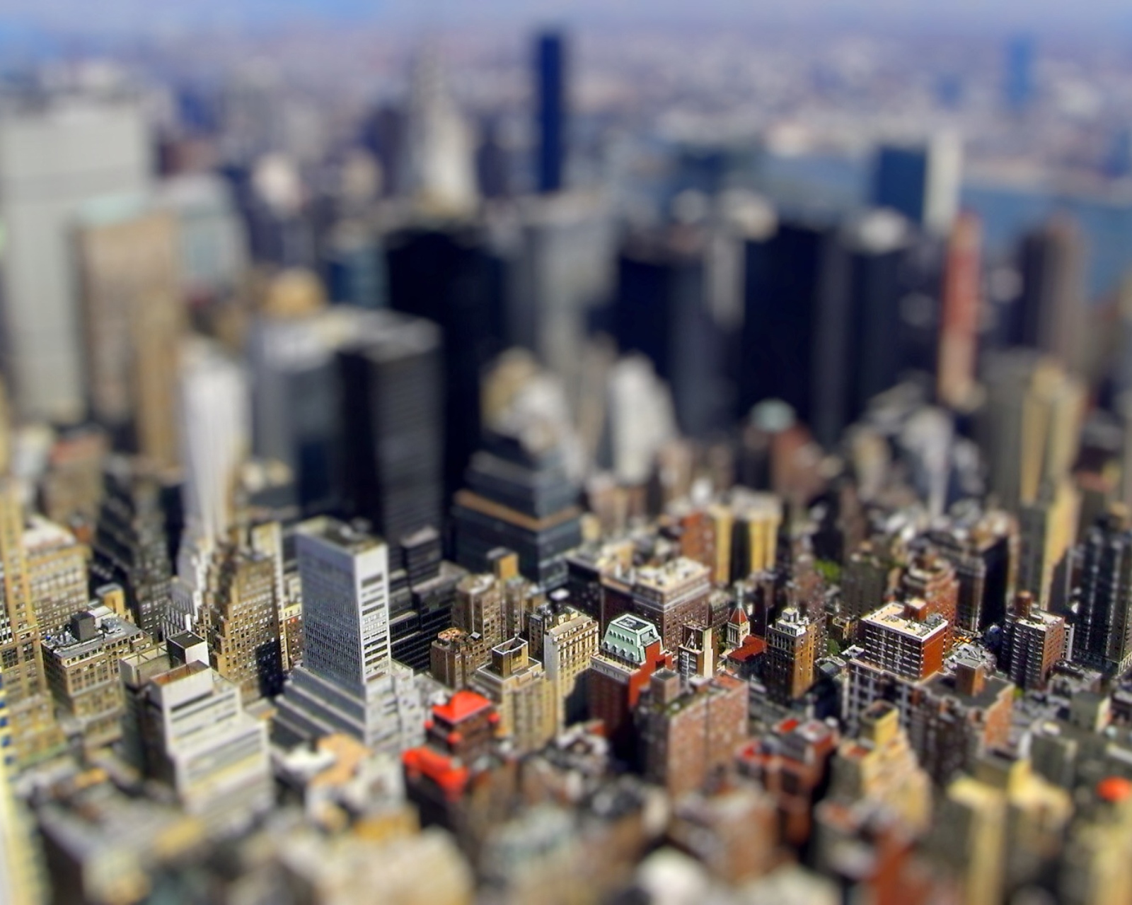 Fondo de pantalla Tilt-Shift New York City 1600x1280