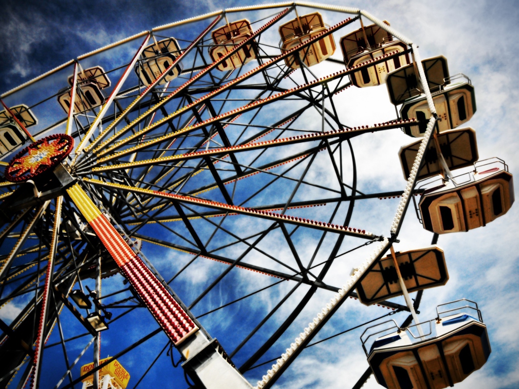 Das Ferris Wheel Wallpaper 1024x768