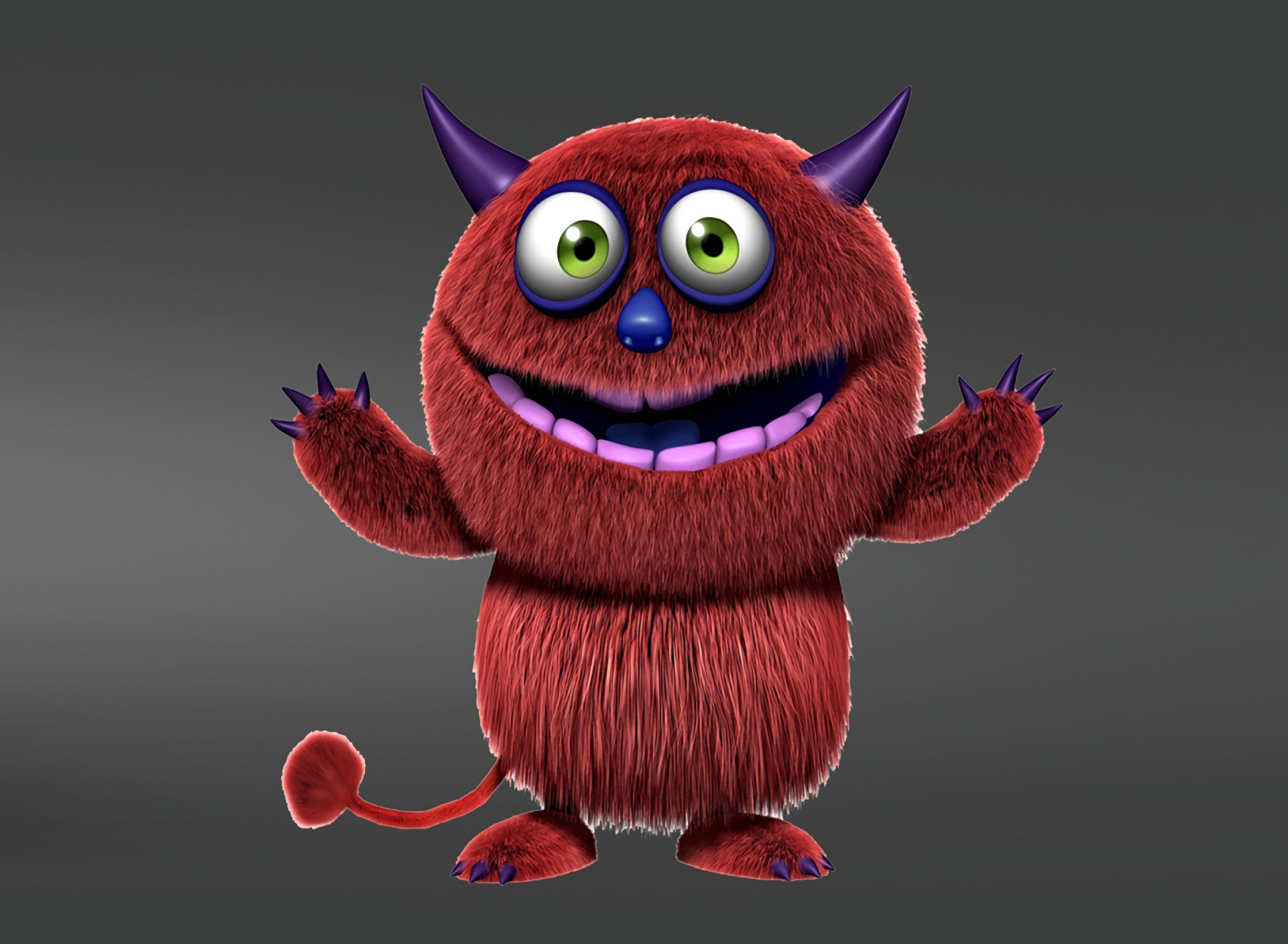 Обои Red Evil Monster 1920x1408