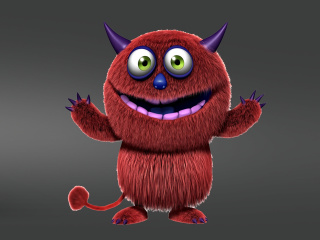 Red Evil Monster wallpaper 320x240