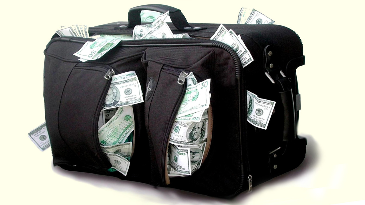 Case with Dollars wallpaper 1280x720