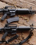 Fondo de pantalla M4 carbine rifle 128x160