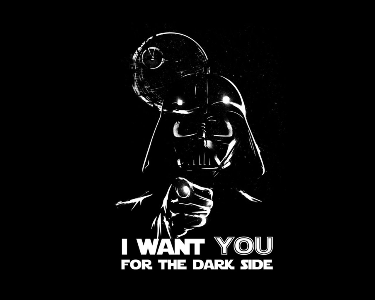 Darth Vader's Dark Side wallpaper 1280x1024