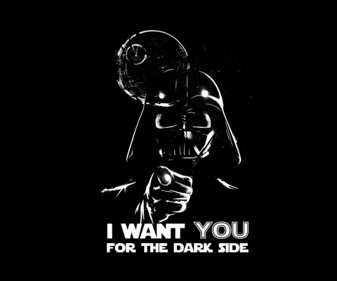 Darth Vader's Dark Side wallpaper 480x400