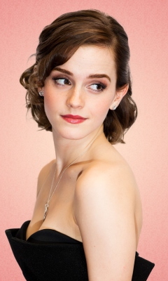 Emma Watson Lady Style wallpaper 240x400