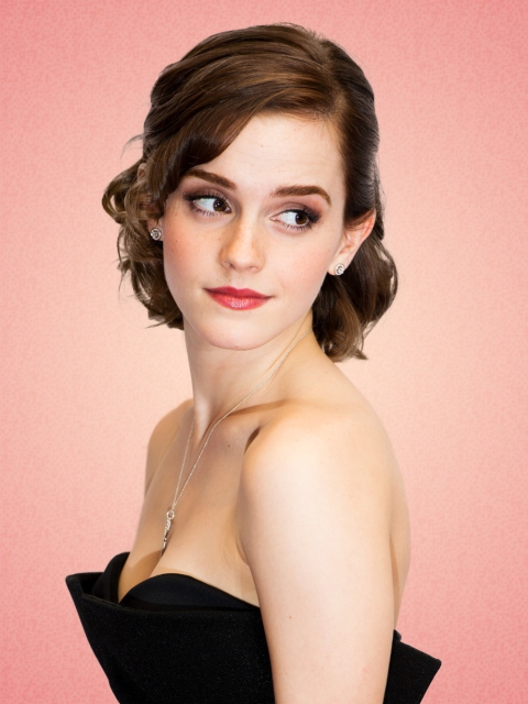 Emma Watson Lady Style wallpaper 480x640