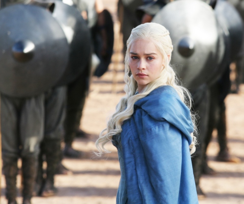 Sfondi Emilia Clarke In Game Of Thrones 480x400