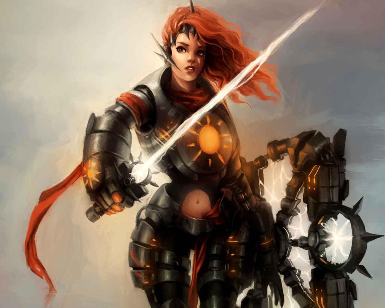 Fondo de pantalla Warrior  Woman with Sword 1280x1024