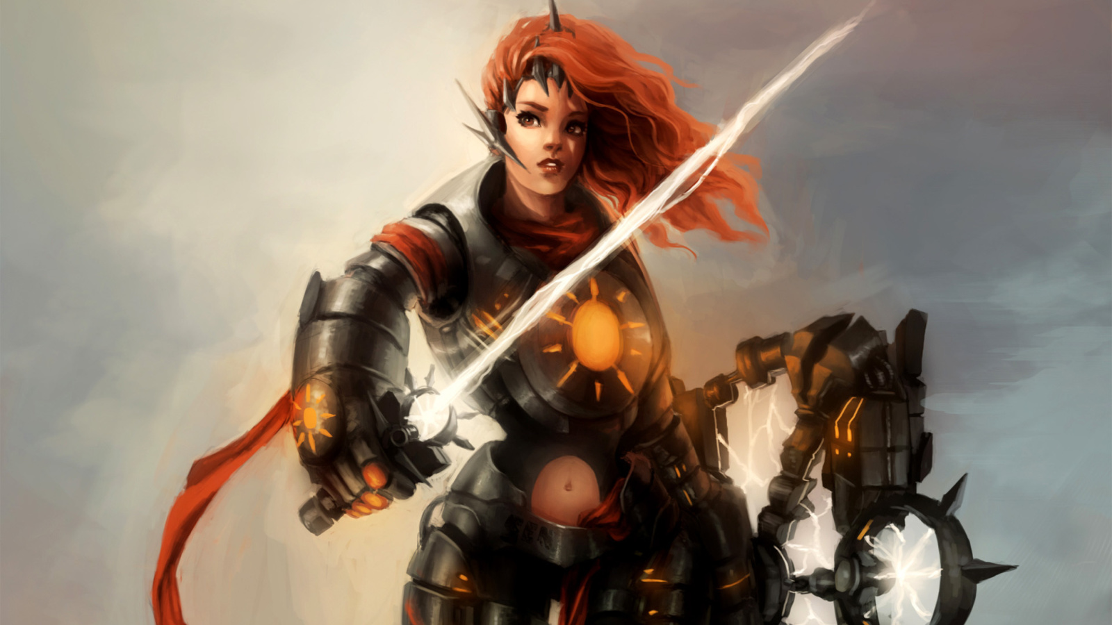 Fondo de pantalla Warrior  Woman with Sword 1600x900