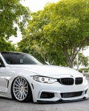 BMW 4 Series White screenshot #1 128x160