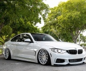 BMW 4 Series White wallpaper 176x144