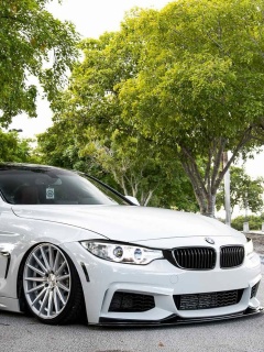 Das BMW 4 Series White Wallpaper 240x320