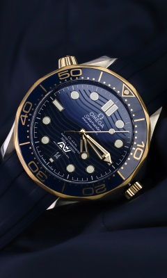 Das Mens Omega Seamaster Watches Wallpaper 240x400