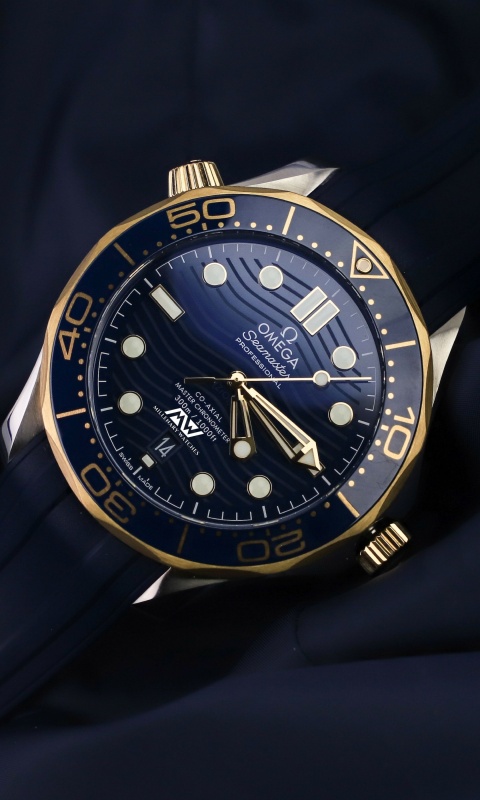 Das Mens Omega Seamaster Watches Wallpaper 480x800