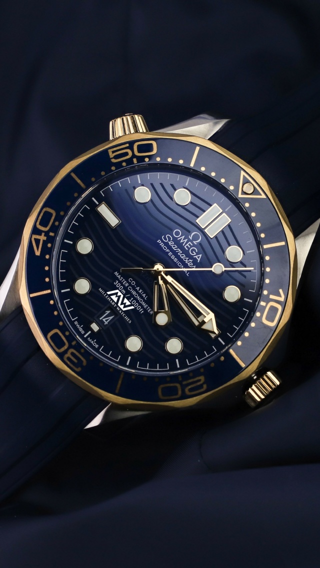 Das Mens Omega Seamaster Watches Wallpaper 640x1136
