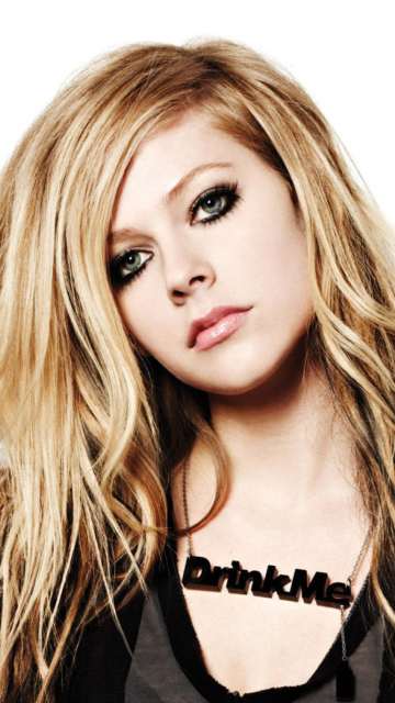 Fondo de pantalla Avril Lavigne 360x640