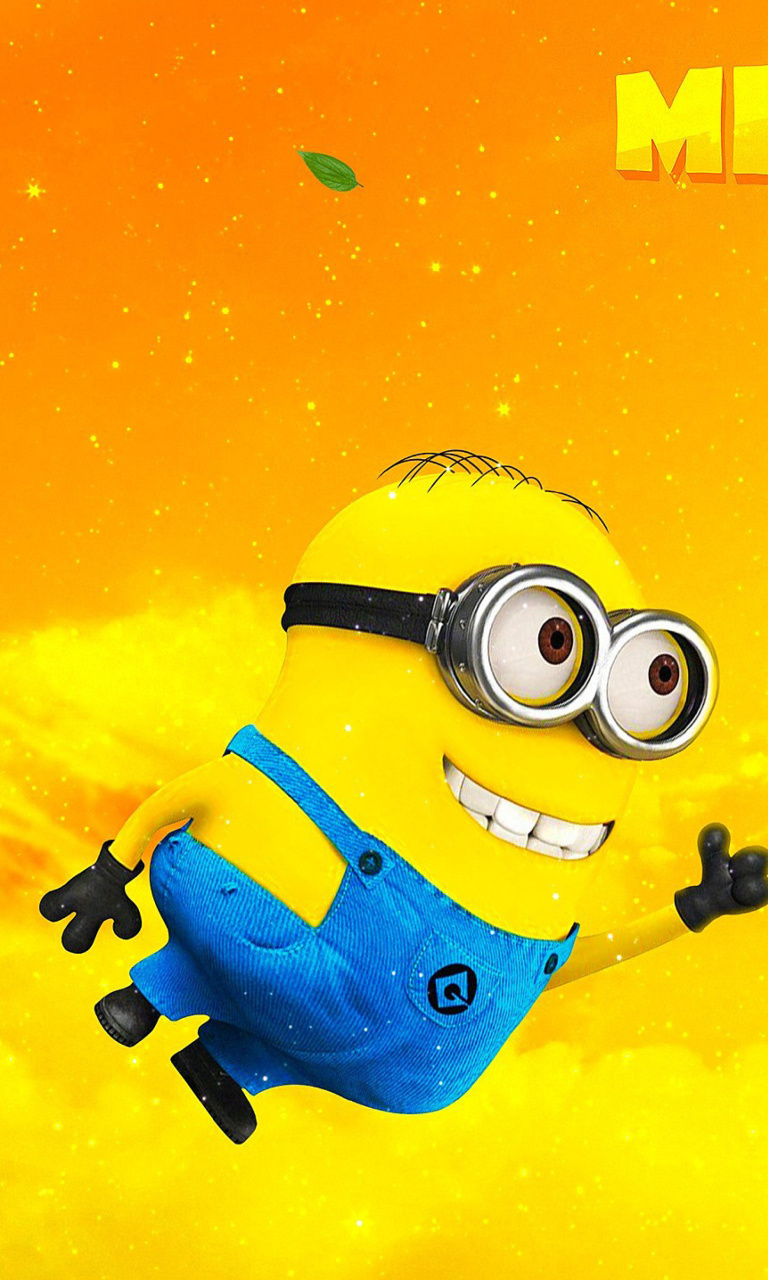 Fondo de pantalla Flying Minion 768x1280