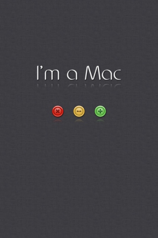 I'm A Mac wallpaper 320x480