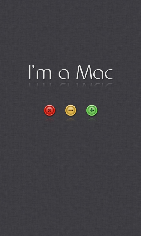 Fondo de pantalla I'm A Mac 480x800