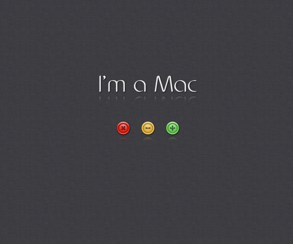 Das I'm A Mac Wallpaper 960x800