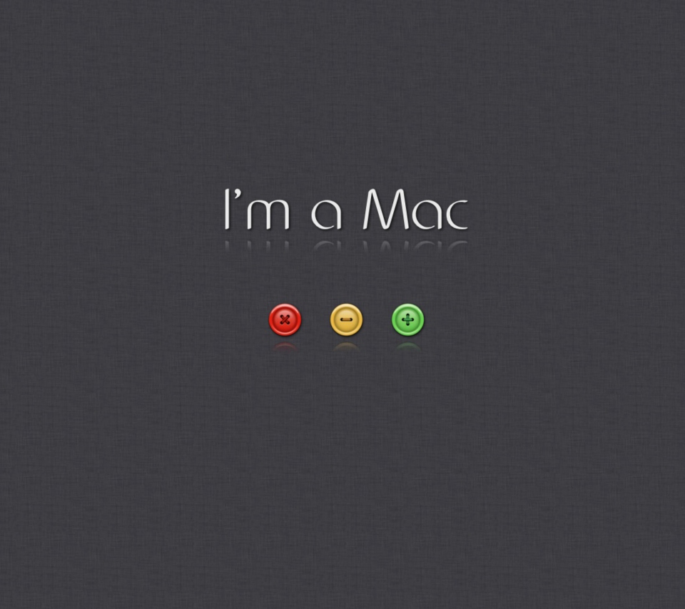 Das I'm A Mac Wallpaper 960x854