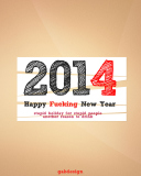 Das Happy New Year 2014 Holiday Wallpaper 128x160