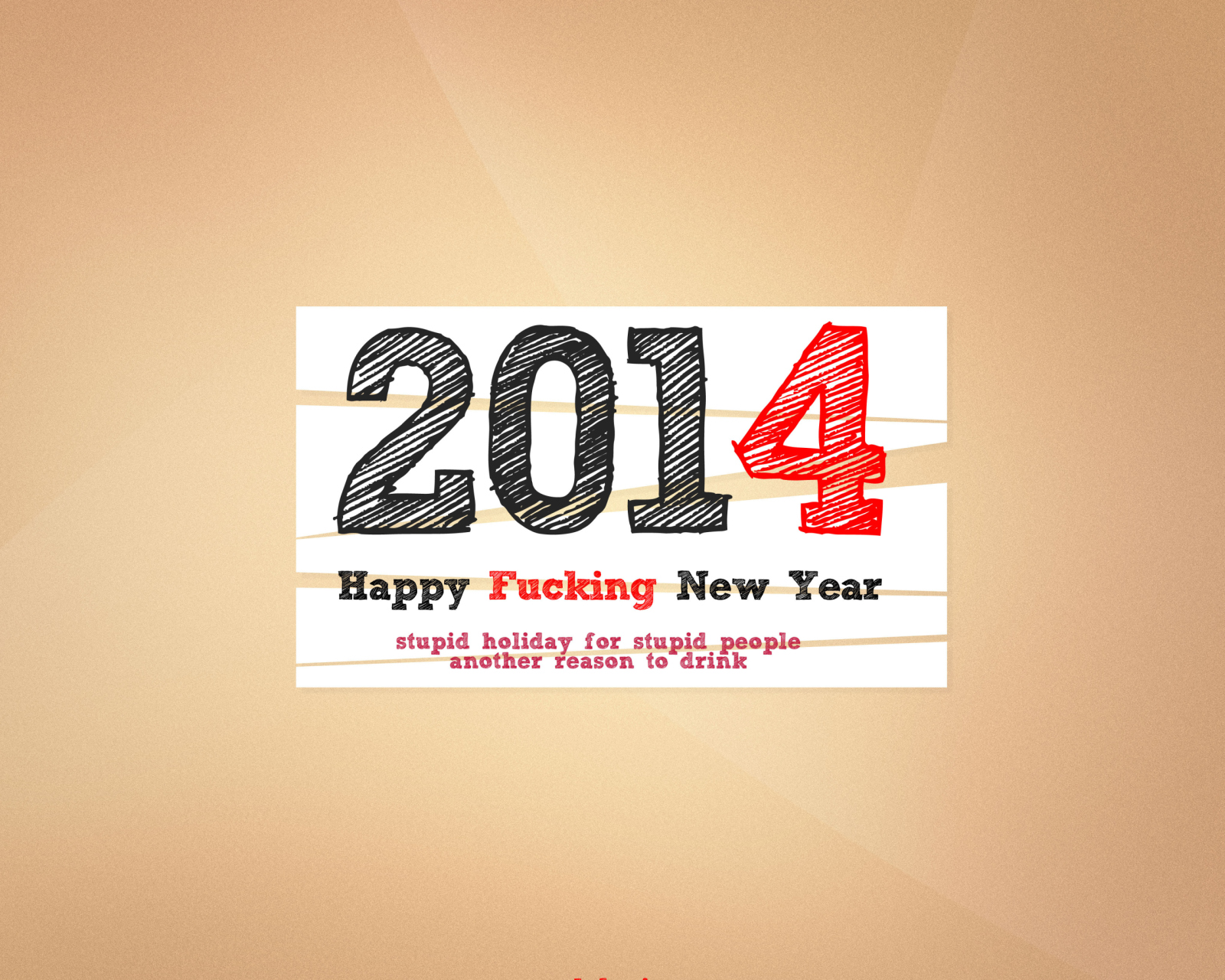 Das Happy New Year 2014 Holiday Wallpaper 1600x1280