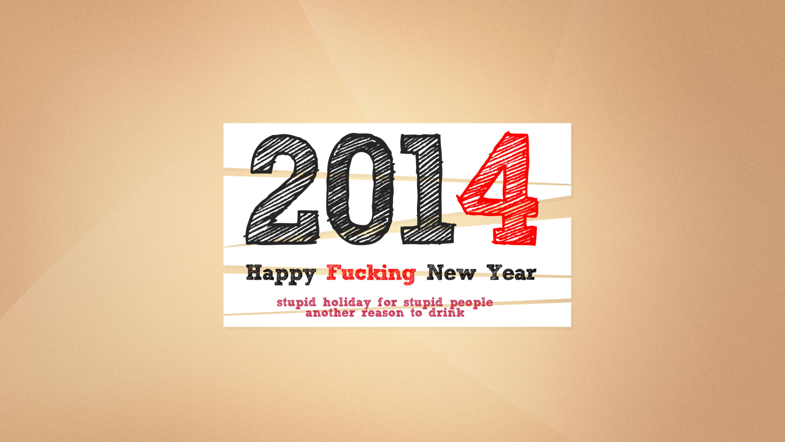Обои Happy New Year 2014 Holiday 1600x900
