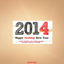 Das Happy New Year 2014 Holiday Wallpaper 208x208