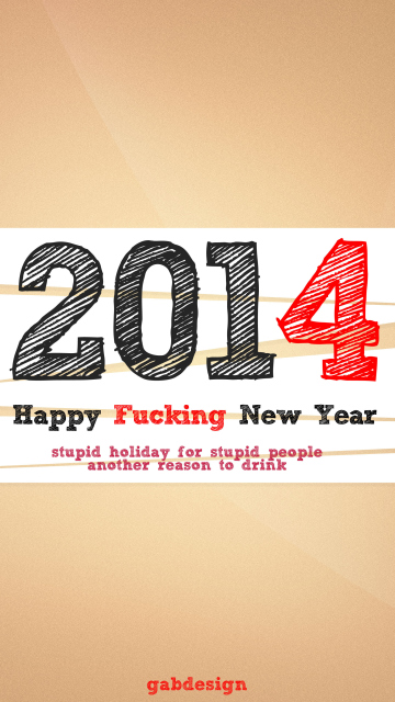 Happy New Year 2014 Holiday wallpaper 360x640