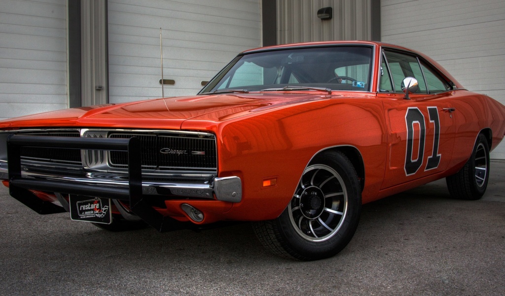 1969 Dodge Charger wallpaper 1024x600