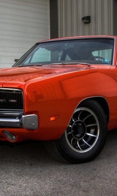 1969 Dodge Charger wallpaper 240x400