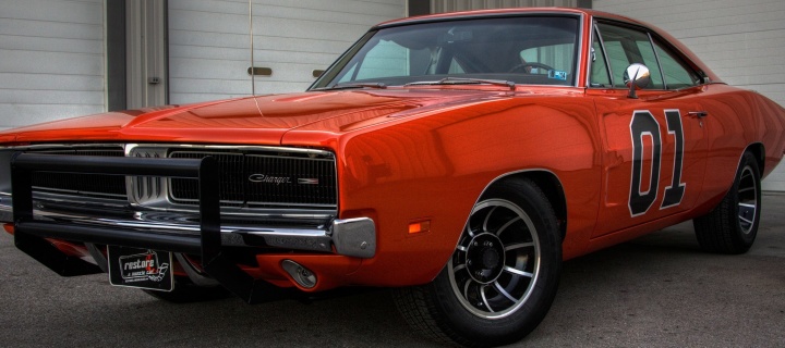 1969 Dodge Charger wallpaper 720x320