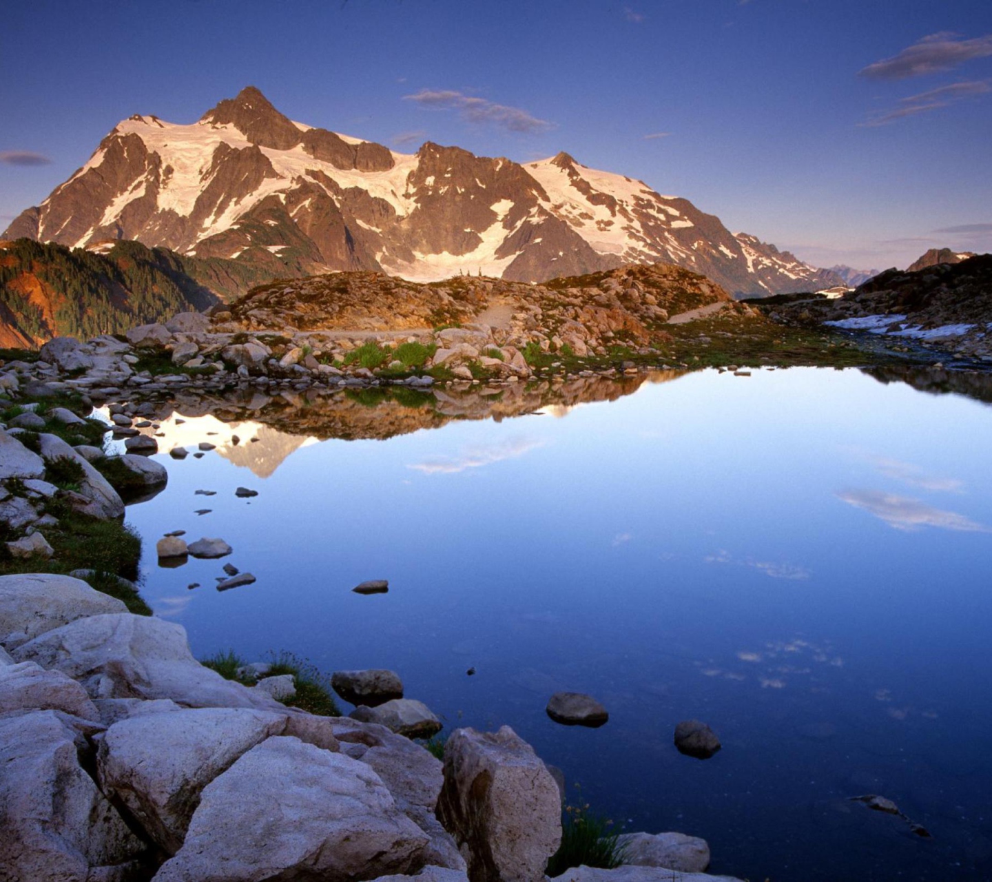 Fondo de pantalla Mount Shuksan at Sunset - Washington 1440x1280