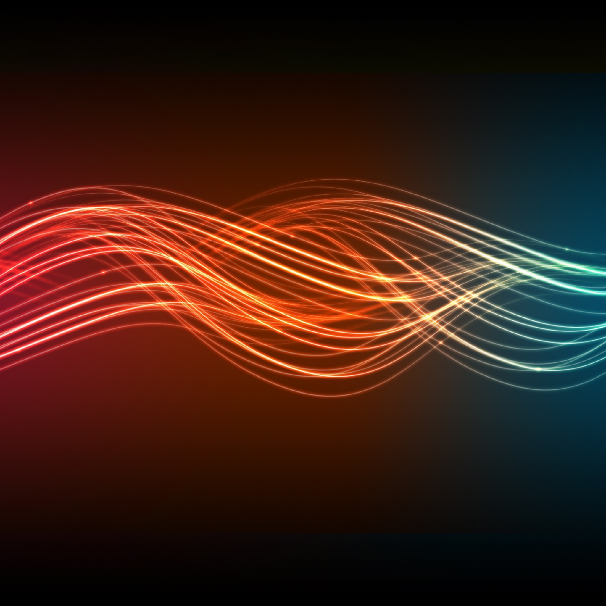 Wave effect. Красивые плавные линии. Абстракция линии. Разноцветные линии. Светящиеся линии.