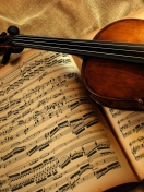 Sfondi Violin And Notes 132x176