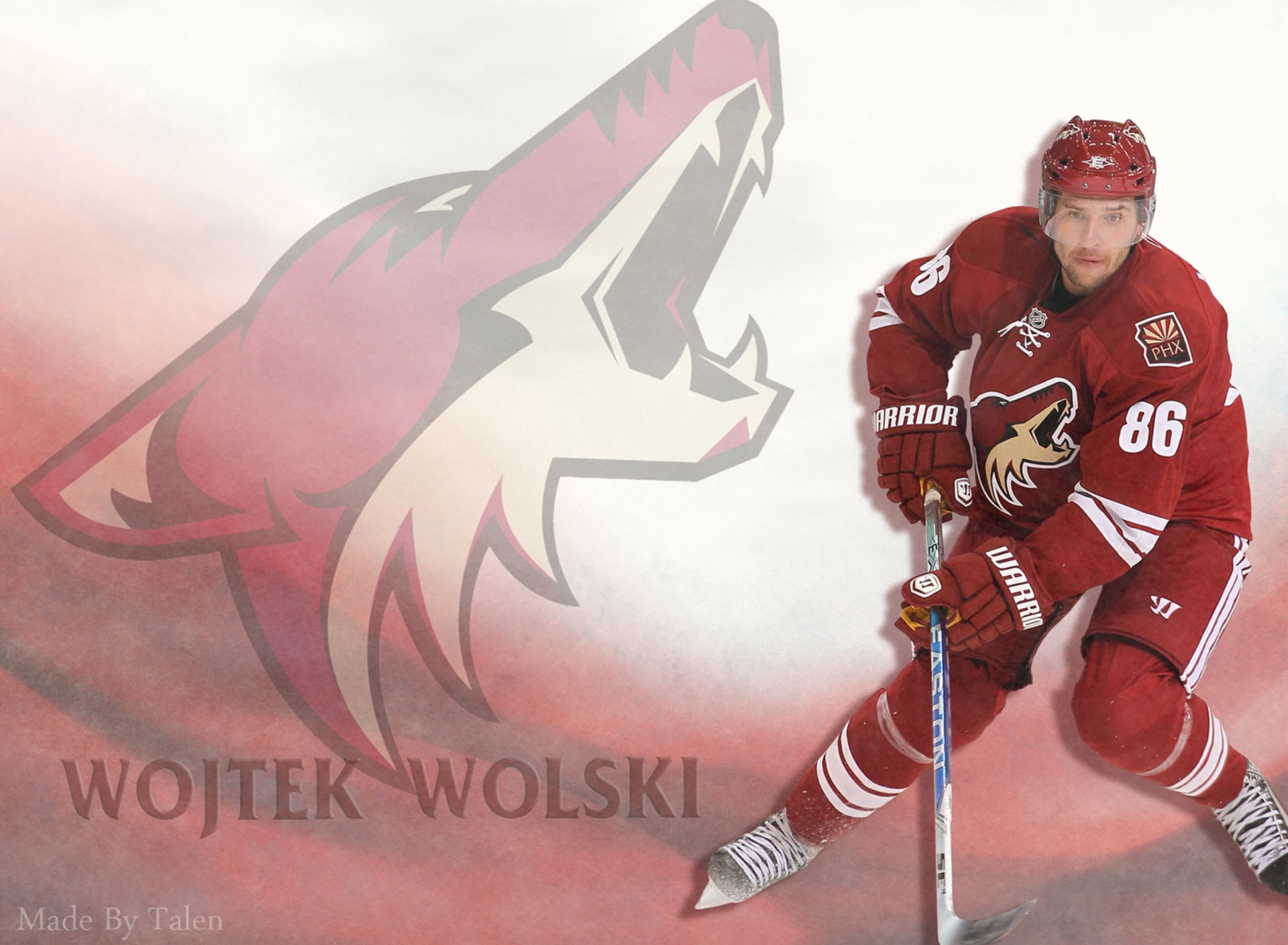 Wojtek Wolski Phoenix Coyotes wallpaper 1920x1408