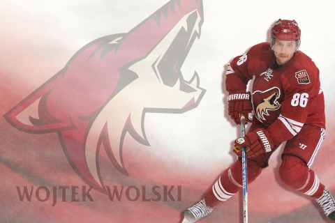 Wojtek Wolski Phoenix Coyotes wallpaper 480x320