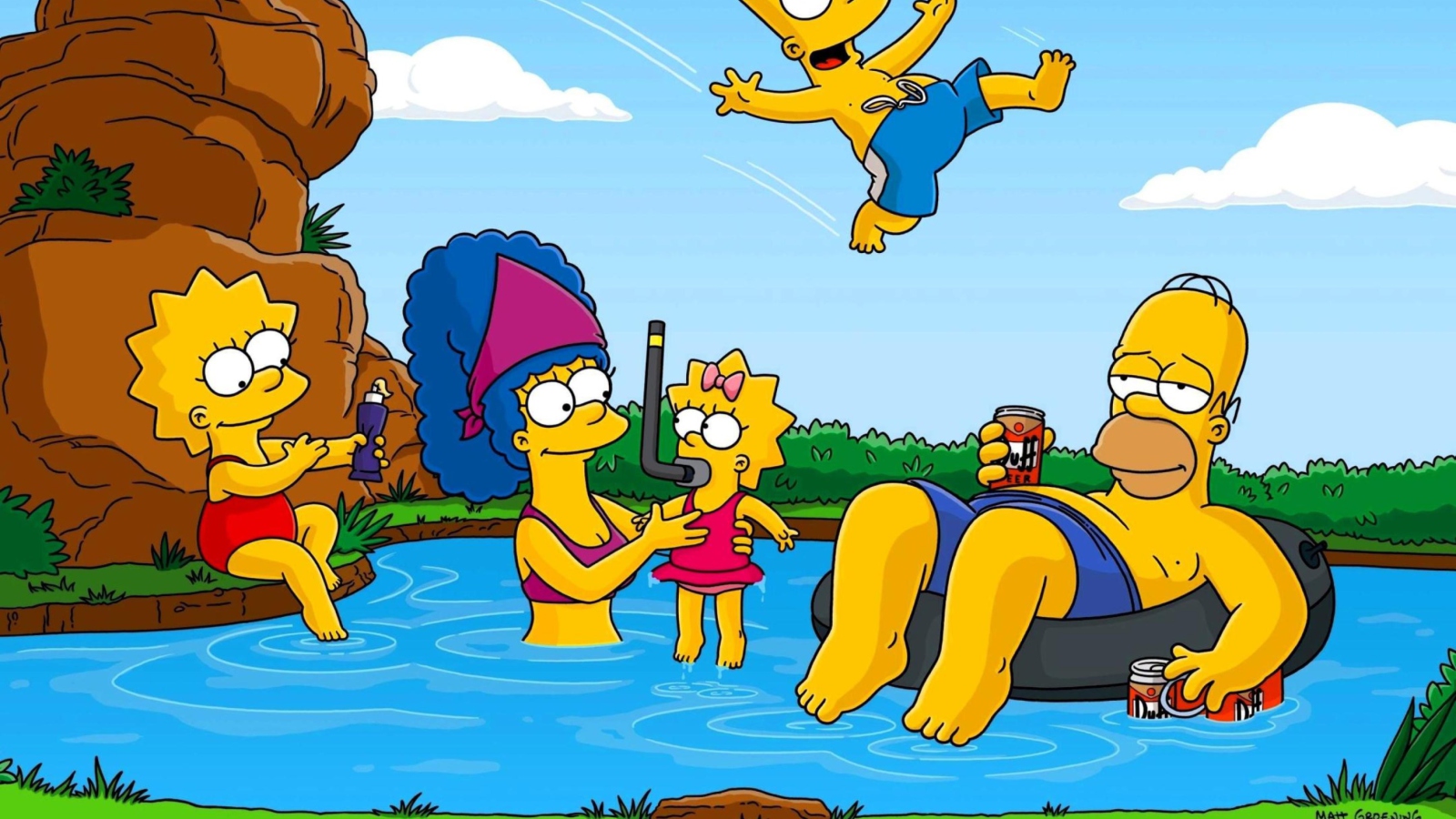 Screenshot №1 pro téma Simpsons 1600x900