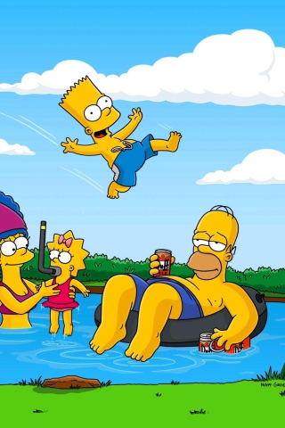 Das Simpsons Wallpaper 320x480