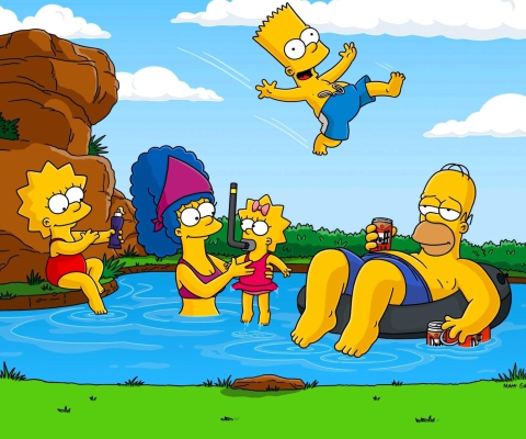 Das Simpsons Wallpaper 480x400