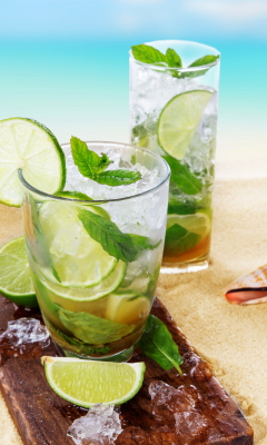 Fondo de pantalla Mojito On Beach 240x400