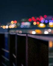 Degradation Macro Bokeh City wallpaper 176x220