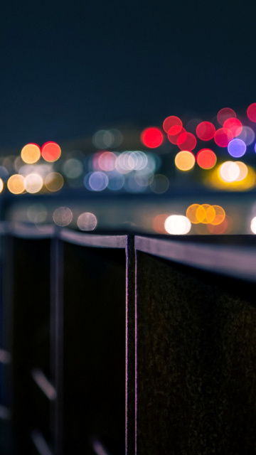 Das Degradation Macro Bokeh City Wallpaper 360x640